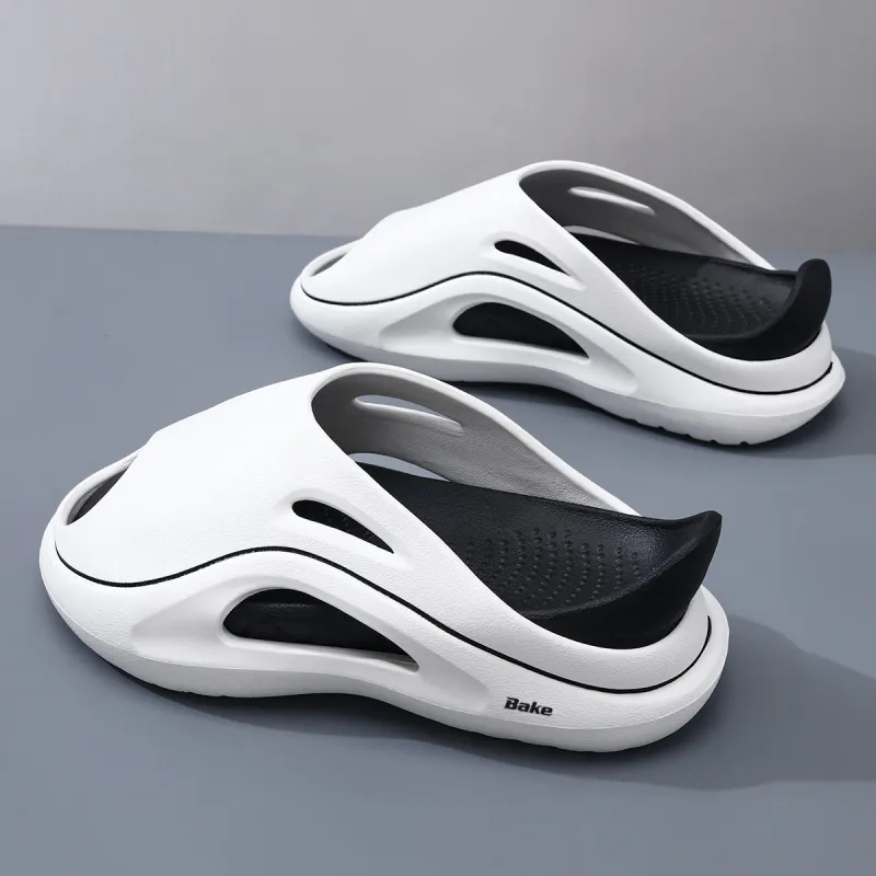 BAKE Slip Resistant Odor Resistant Abrasion Resistant Slide Slippers Unisex-19