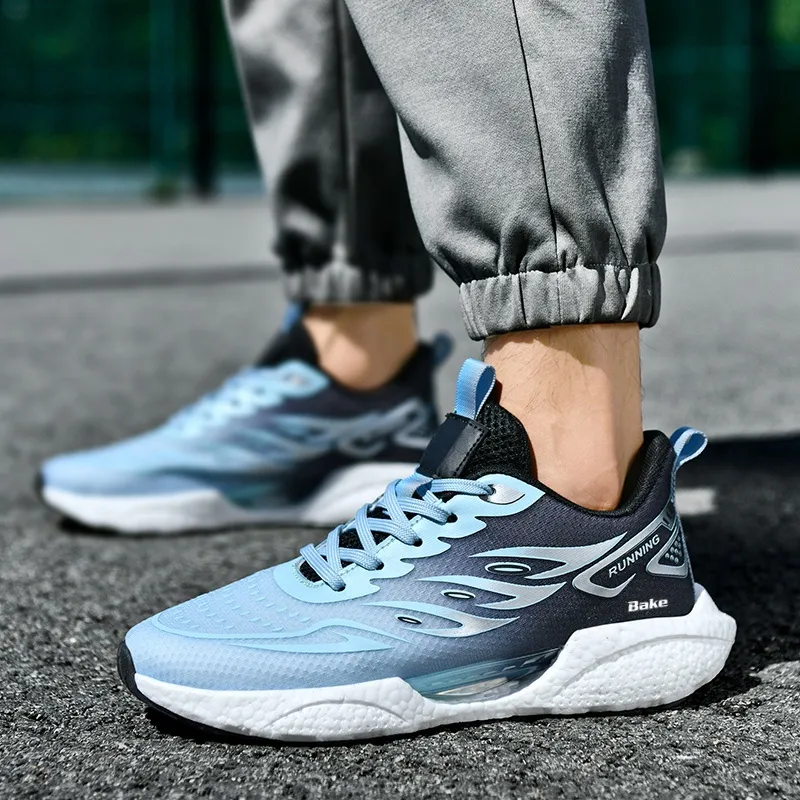 BAKE Shock Absorbers Slip Resistant Breathable Low Top Casual Shoes Unisex-2