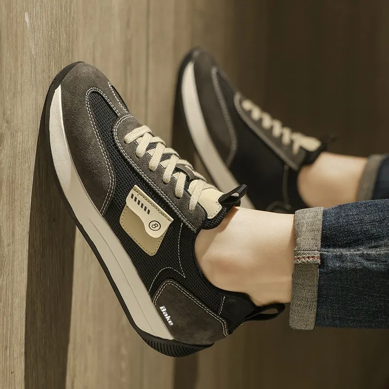 BAKE Shock Absorbers With Slip Resistant And Abrasion Resistant Properties Low Top Casual Shoes Men's-8