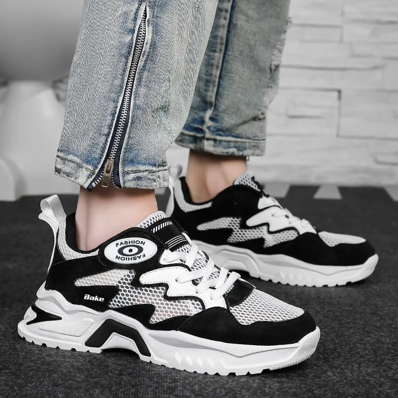 BAKE Anti Slip Wear Resistant Low Top Chunky Sneakers Men's-6