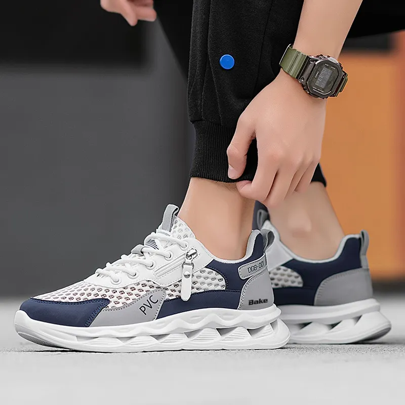 BAKE Shock Absorbers Slip Resistant Breathable Low Top Casual Shoes Men's-2
