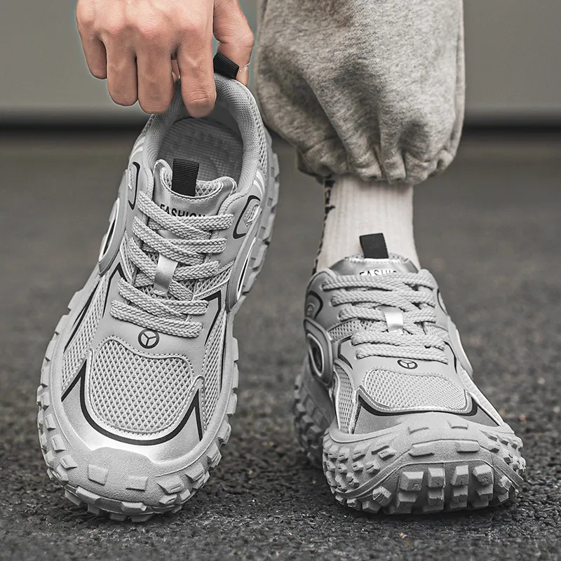 BAKE Slip Resistant, Abrasion Resistant, Lightweight Low Top Chunky Sneakers Unisex-2