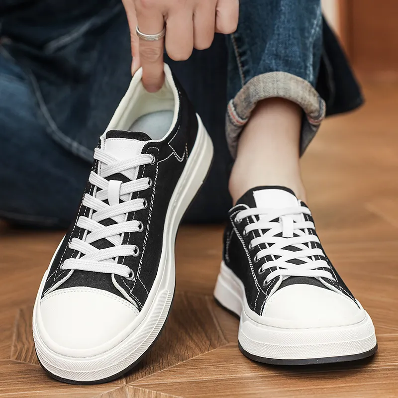 BAKE Breathable Lightweight Cushioning Low Top Canvas Shoes Men's-9