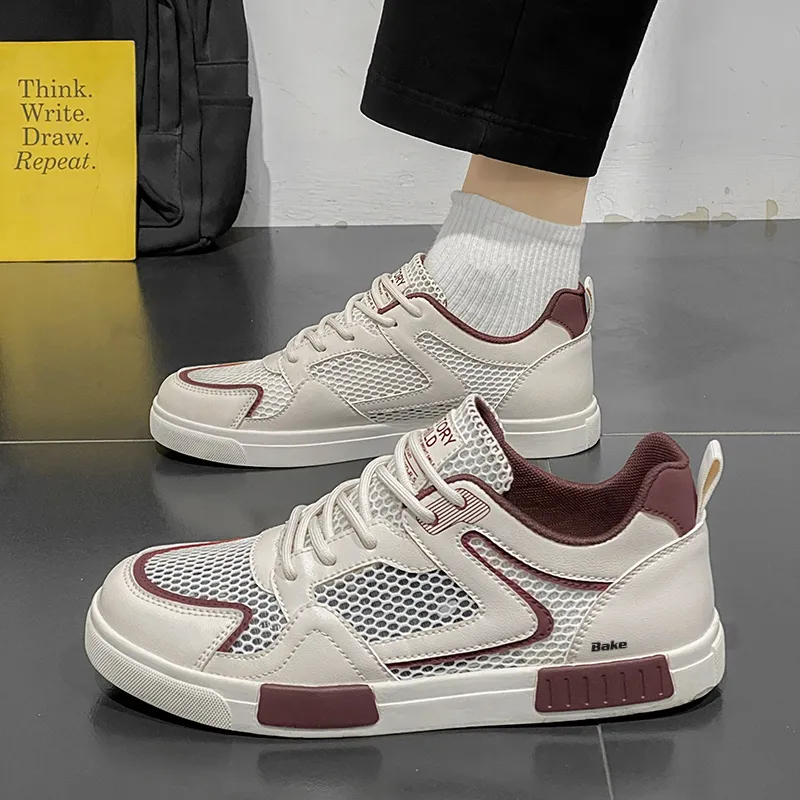 BAKE Slip Resistant, Lightweight, And Breathable Low Top Skateboard Shoes Men's-9