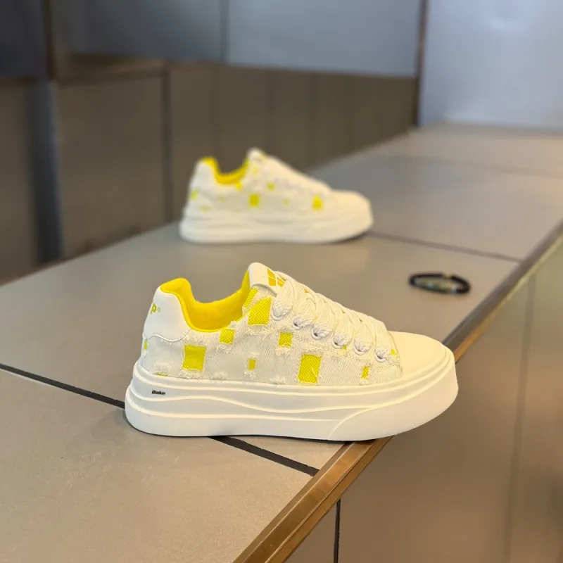 BAKE Anti Slip Wear Resistant Low Top Skateboard Shoes Men's-6