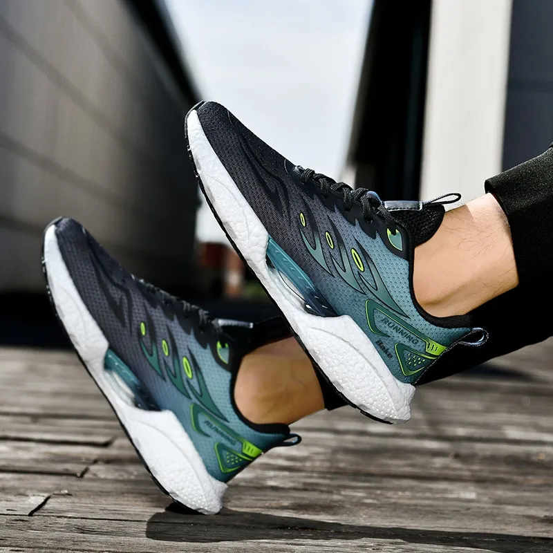 BAKE Shock Absorbers Slip Resistant Breathable Low Top Casual Shoes Unisex-14