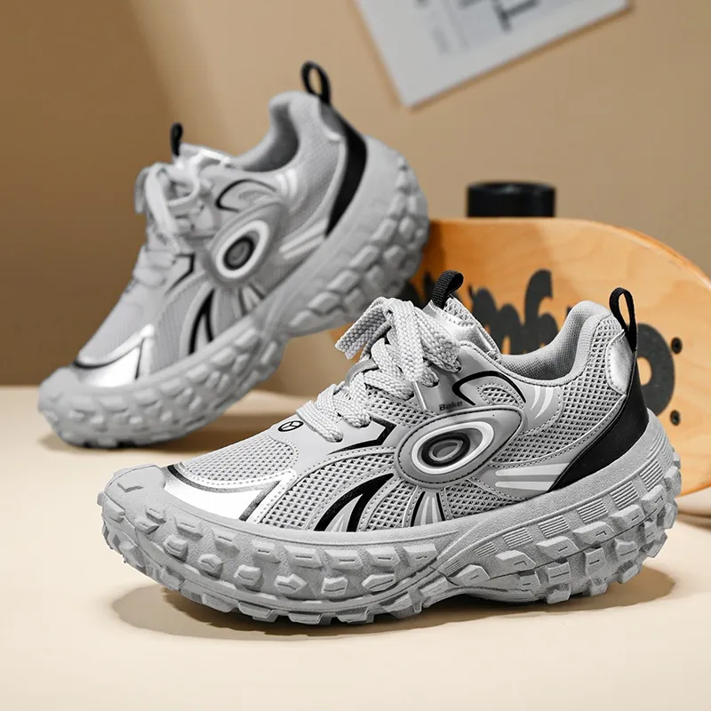 BAKE Slip Resistant, Abrasion Resistant, Lightweight Low Top Chunky Sneakers Unisex-1