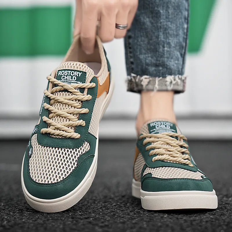 BAKE Slip Resistant Shock Absorbers With Abrasion Resistant Properties Low Top Skateboard Shoes Men's-6