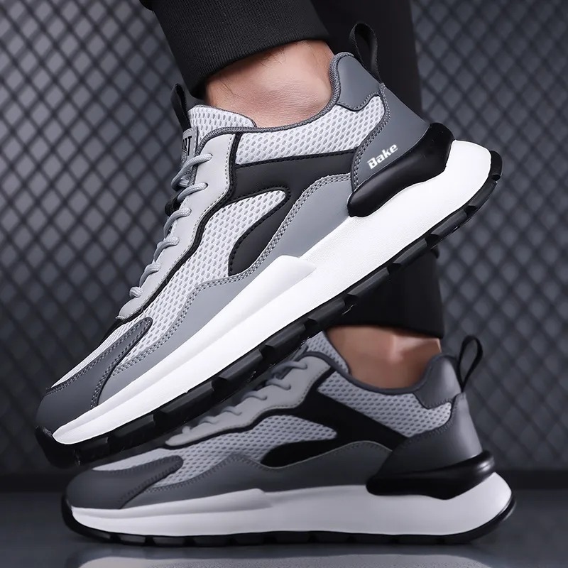 BAKE Anti Slip Wear Resistant Low Top Casual Shoes Men's-2