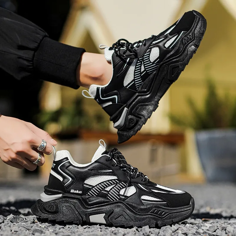 BAKE Cushioning, Breathable, Lightweight Low Top Chunky Sneakers Men's-12