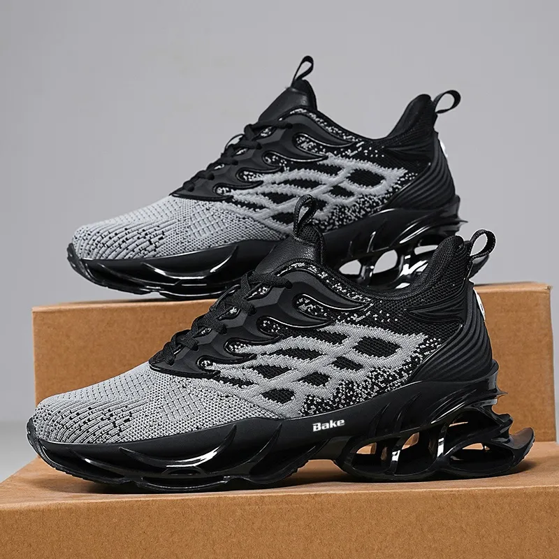 BAKE Shock Absorbers With Slip Resistant And Abrasion Resistant Properties Low Top Casual Shoes Men's-6