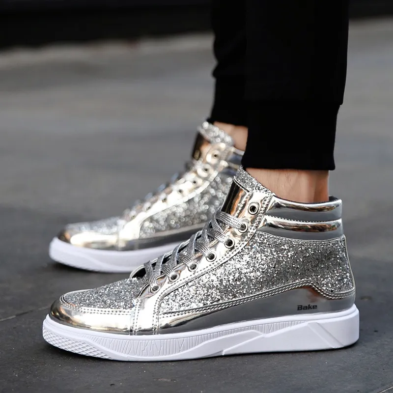 BAKE Slip Resistant Coverage High Top Skateboard Shoes Men's-7
