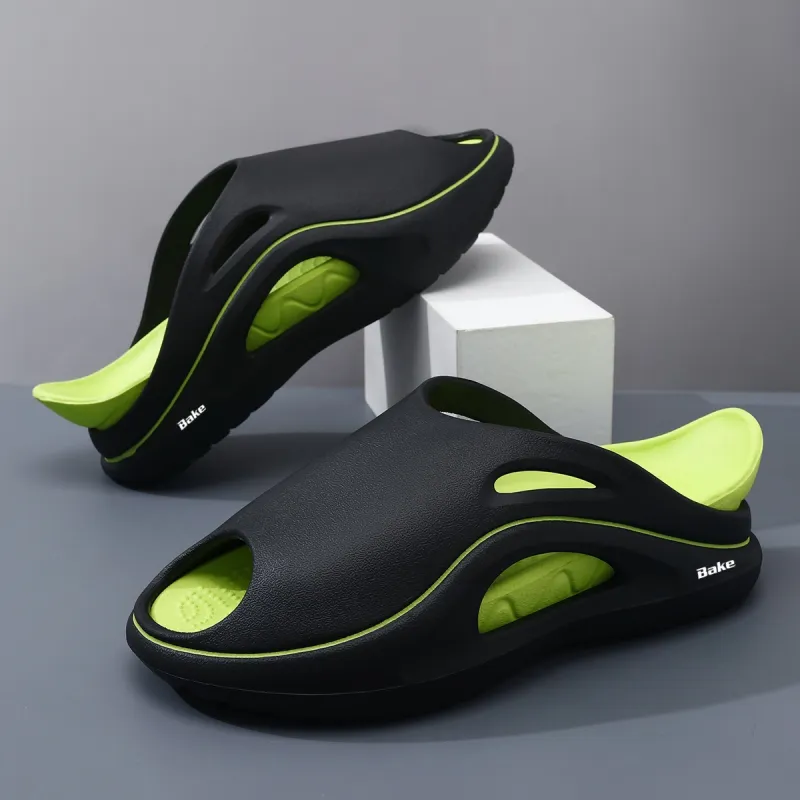 BAKE Slip Resistant Odor Resistant Abrasion Resistant Slide Slippers Unisex-3