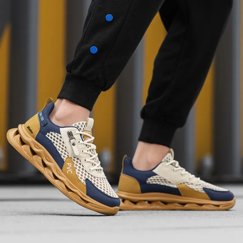 BAKE Shock Absorbers Slip Resistant Breathable Low Top Casual Shoes Men's-8