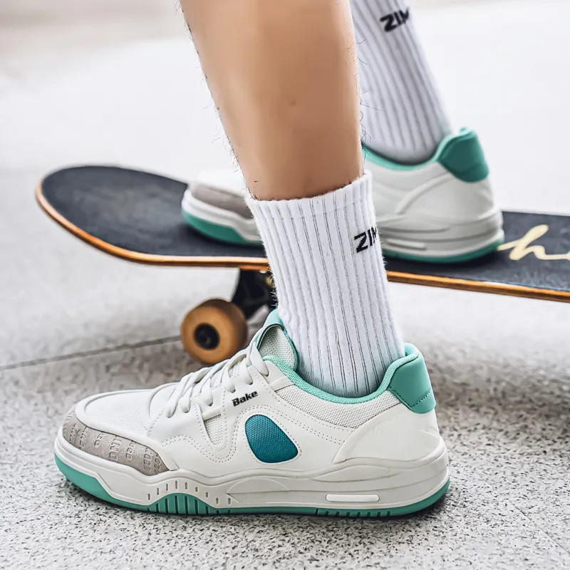 BAKE Slip Resistant Cushioning And Breathable Low Top Skateboard Shoes Men's-7