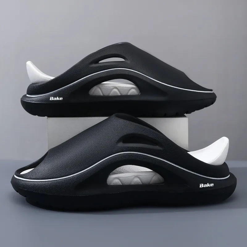 BAKE Slip Resistant Odor Resistant Abrasion Resistant Slide Slippers Unisex-6