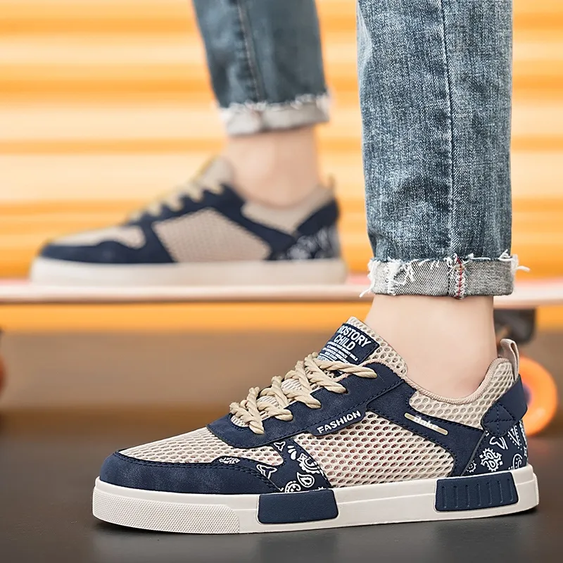 BAKE Slip Resistant Shock Absorbers With Abrasion Resistant Properties Low Top Skateboard Shoes Men's-2