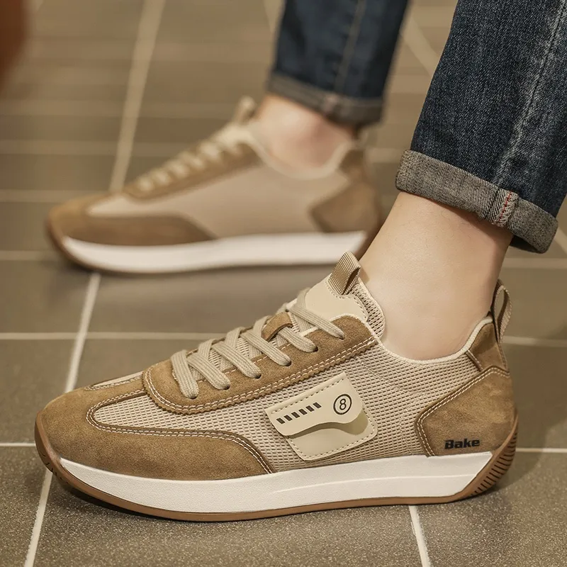 BAKE Shock Absorbers With Slip Resistant And Abrasion Resistant Properties Low Top Casual Shoes Men's-2