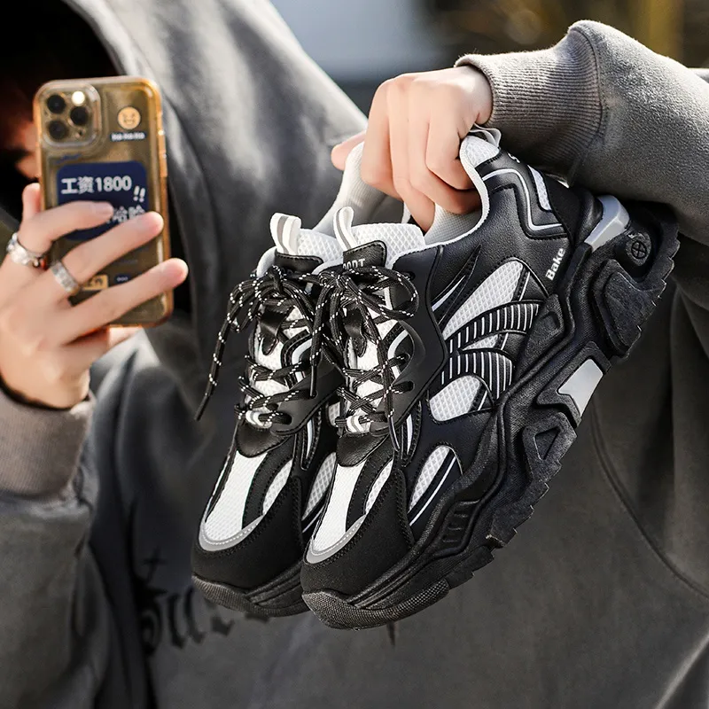 BAKE Cushioning, Breathable, Lightweight Low Top Chunky Sneakers Men's-11