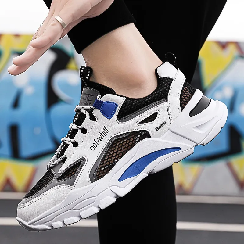 BAKE Slip Resistant And Breathable Low Top Chunky Sneakers Unisex-4