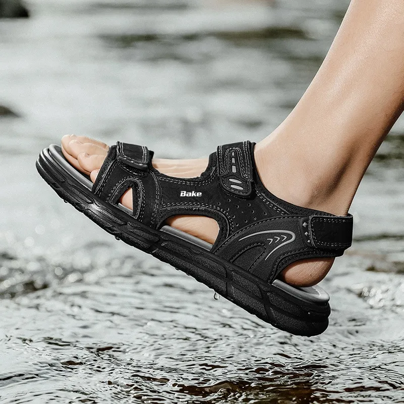 BAKE Beach Sandals Men Brown-6
