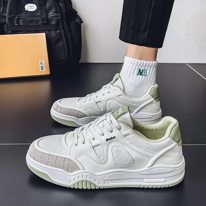 BAKE Slip Resistant Cushioning And Breathable Low Top Skateboard Shoes Men's-14