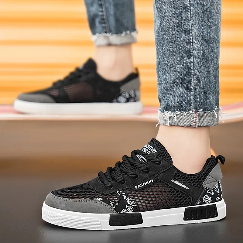 BAKE Slip Resistant Shock Absorbers With Abrasion Resistant Properties Low Top Skateboard Shoes Men's-12