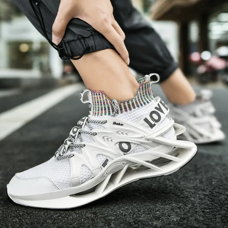 BAKE Shock Absorbers With Slip Resistant And Abrasion Resistant Properties Low Top Casual Shoes Men's-9
