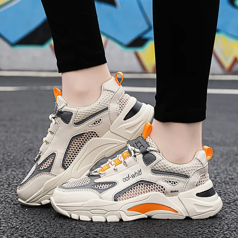 BAKE Slip Resistant And Breathable Low Top Chunky Sneakers Unisex-11