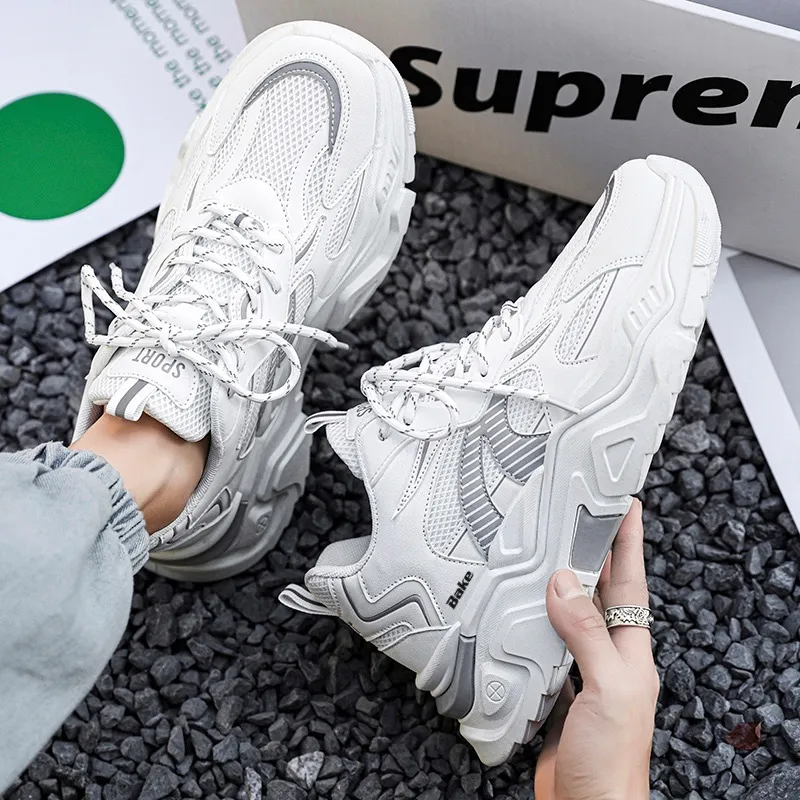 BAKE Cushioning, Breathable, Lightweight Low Top Chunky Sneakers Men's-7