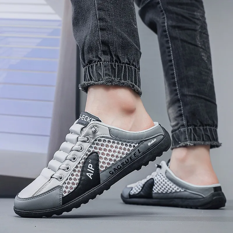 BAKE Slip Resistant Abrasion Resistant Closed Toe Slippers Men's-12