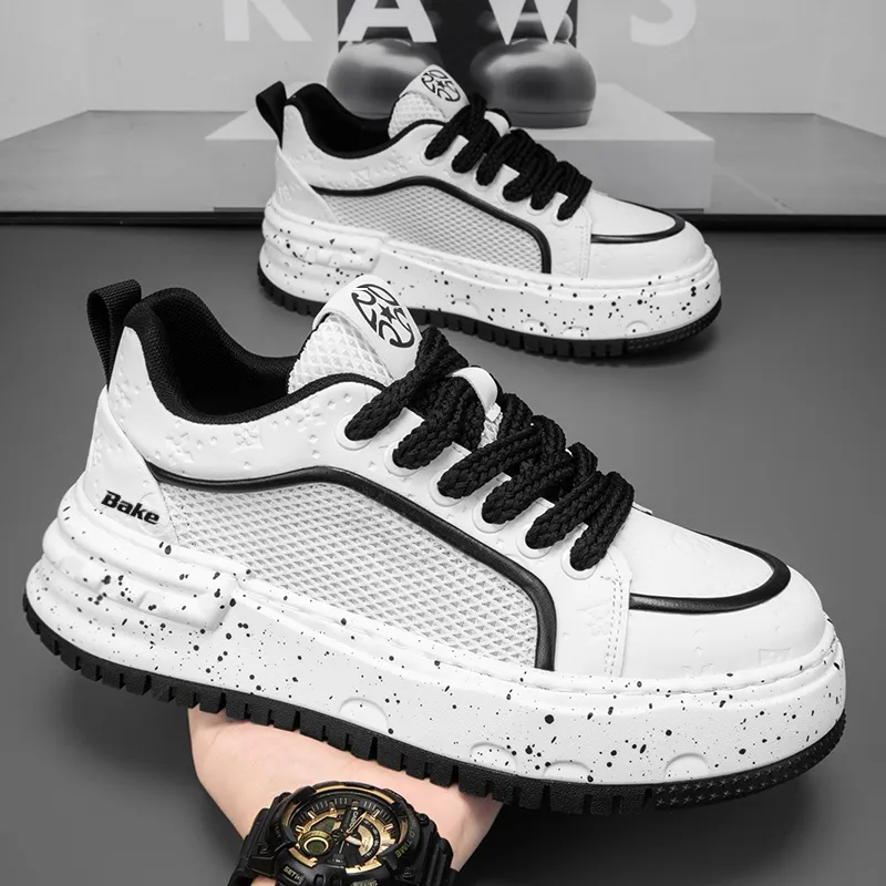 BAKE Slip Resistant, Lightweight, And Breathable Low Top Skateboard Shoes Men's-10