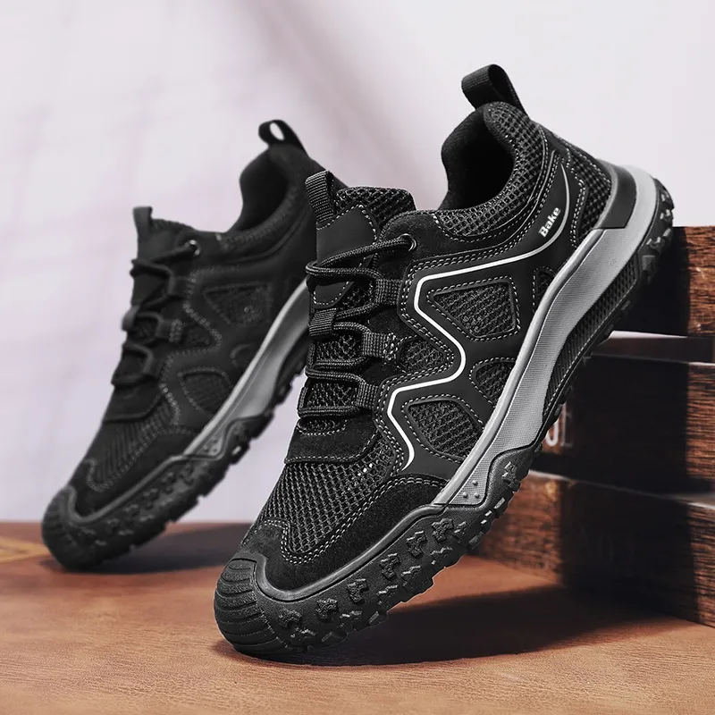 BAKE Shock Absorbers With Slip Resistant And Abrasion Resistant Properties Low Top Casual Shoes Men's-6