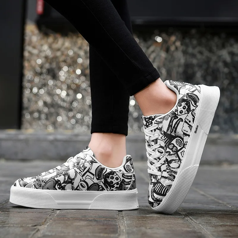 BAKE Slip Resistant, Lightweight, And Breathable Low Top Skateboard Shoes Unisex-6