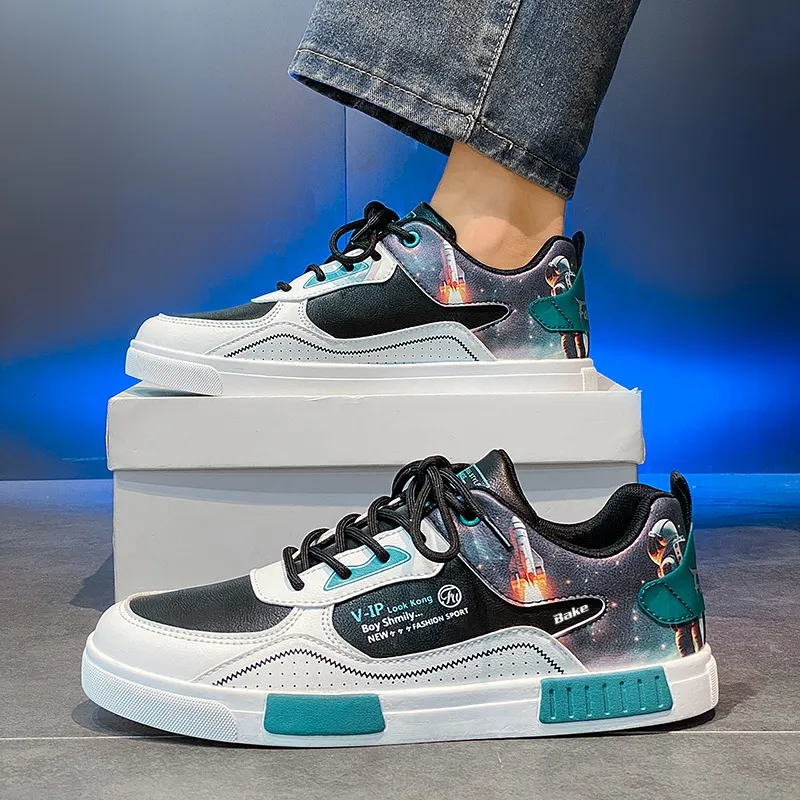BAKE Slip Resistant Cushioning And Breathable Low Top Skateboard Shoes Men's-8