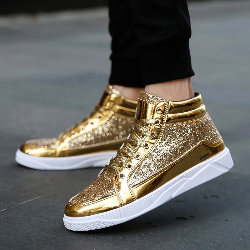 BAKE Slip Resistant Coverage High Top Skateboard Shoes Men's-2
