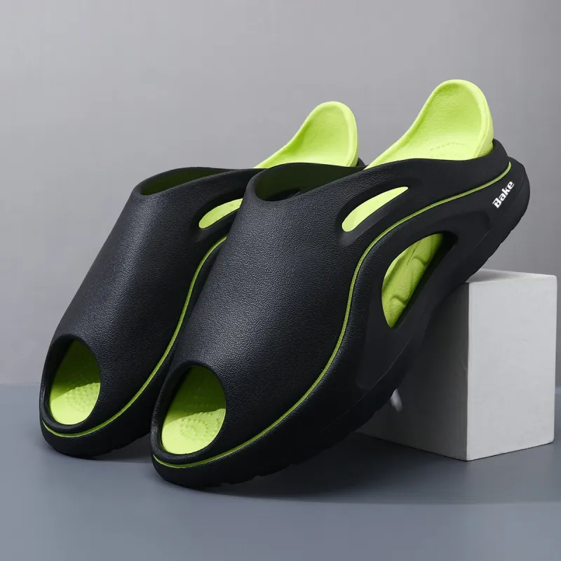 BAKE Slip Resistant Odor Resistant Abrasion Resistant Slide Slippers Unisex-2