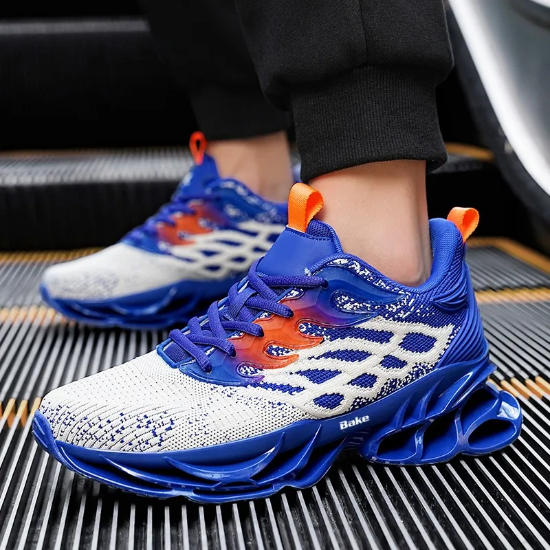 BAKE Shock Absorbers With Slip Resistant And Abrasion Resistant Properties Low Top Casual Shoes Men's-3