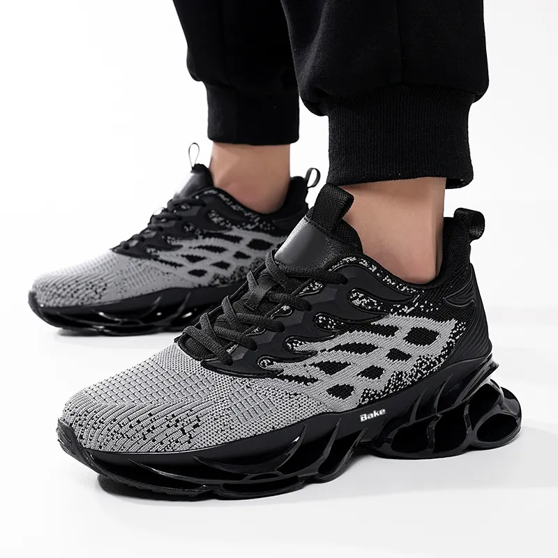 BAKE Shock Absorbers With Slip Resistant And Abrasion Resistant Properties Low Top Casual Shoes Men's-7