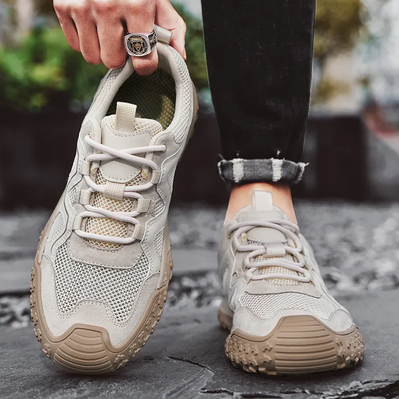 BAKE Shock Absorbers With Slip Resistant And Abrasion Resistant Properties Low Top Casual Shoes Men's-2