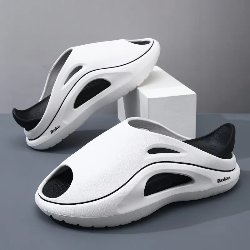 BAKE Slip Resistant Odor Resistant Abrasion Resistant Slide Slippers Unisex-18