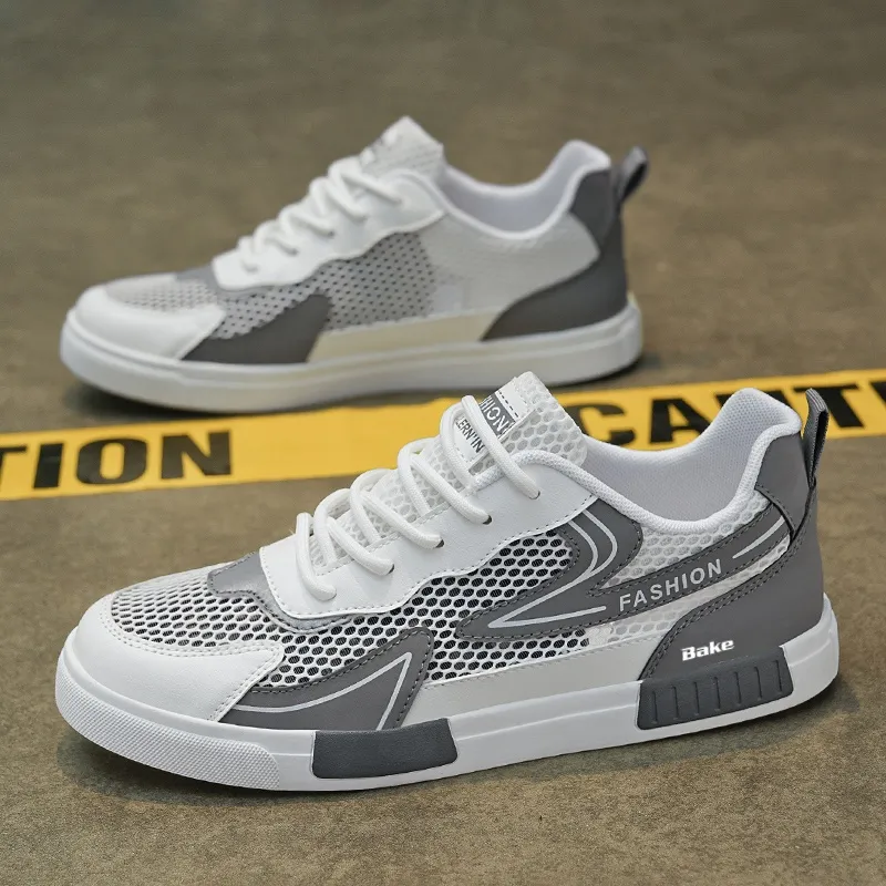BAKE Slip Resistant Shock Absorbers Lightweight Low Top Skateboard Shoes Men's-9