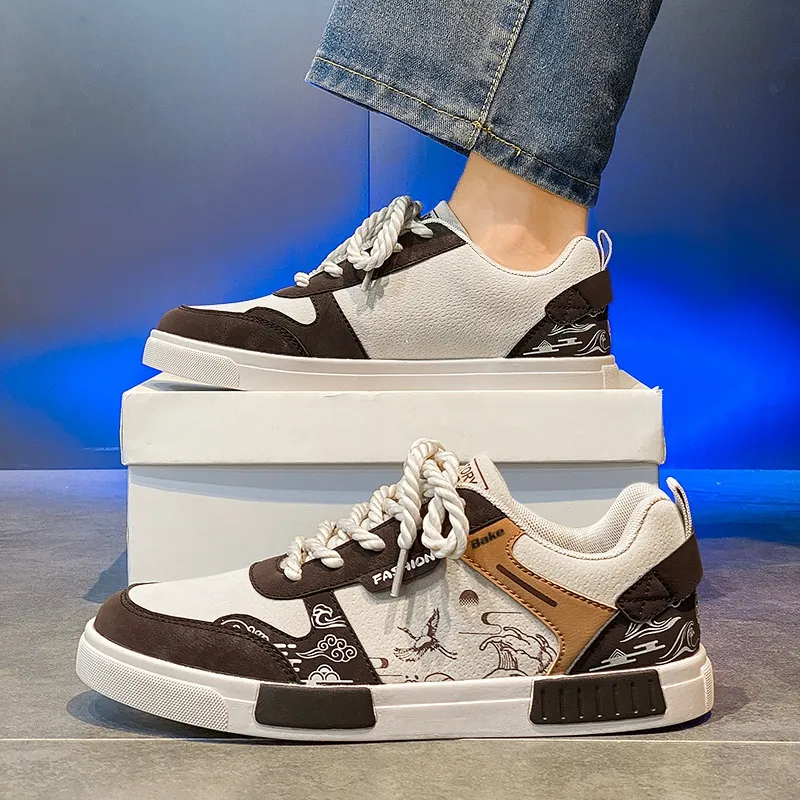 BAKE Abrasion Resistant, Lightweight, And Breathable Low Top Skateboard Shoes Men's-13