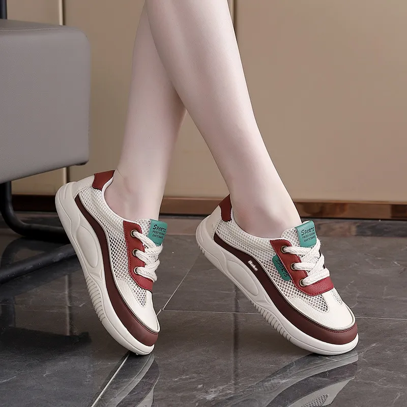 BAKE Breathable Abrasion Resistant Slip Resistant Low Top Skateboard Shoes Women's-7