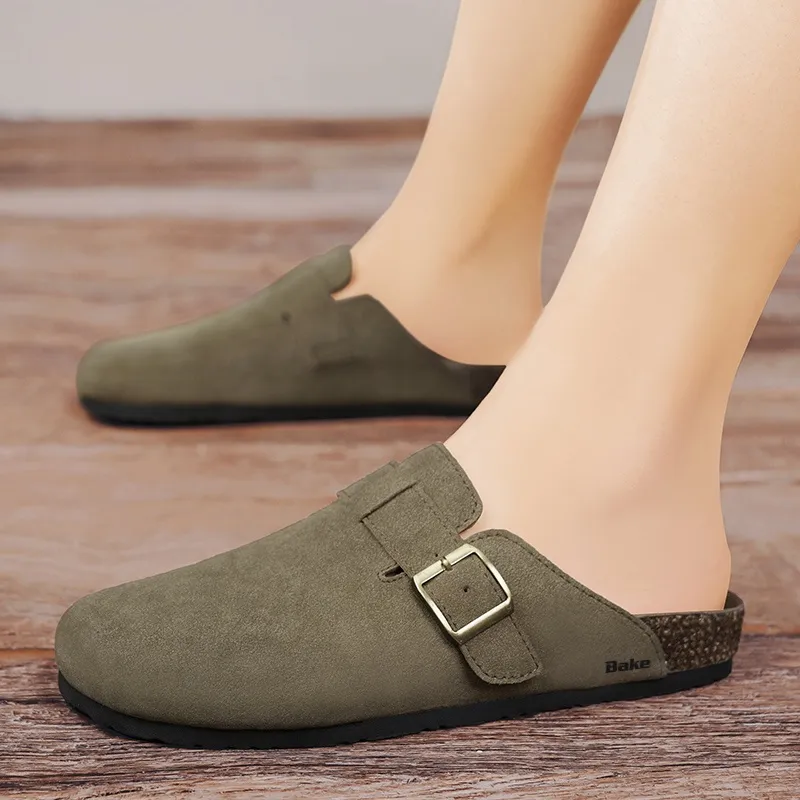 BAKE Quiet Abrasion Resistant Slip Resistant Closed Toe Slippers Men's-19