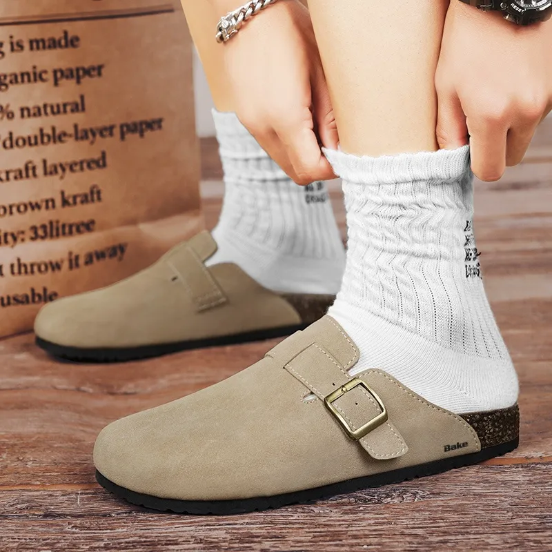 BAKE Quiet Abrasion Resistant Slip Resistant Closed Toe Slippers Men's-3