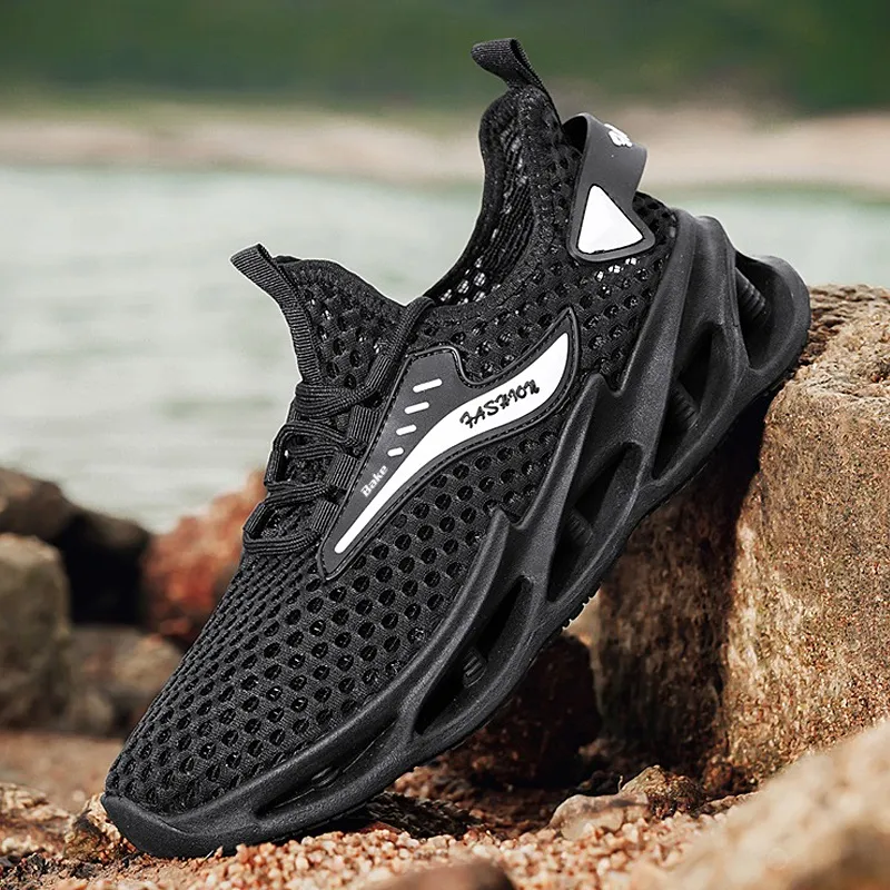 BAKE Slip Resistant, Abrasion Resistant, Breathable Low Top Casual Shoes Men's-9