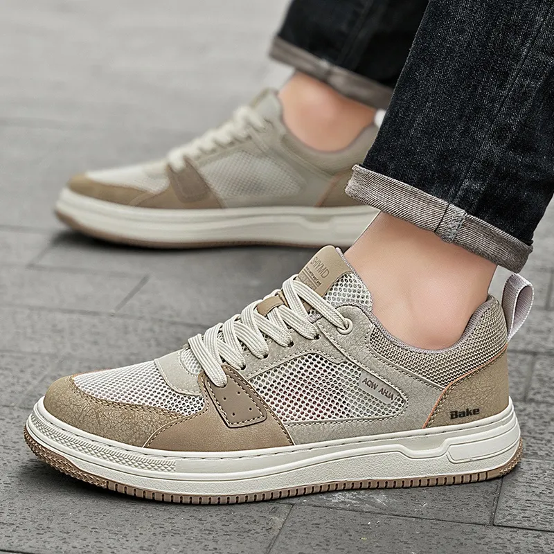 BAKE Anti Slip Wear Resistant Low Top Skateboard Shoes Men's-5