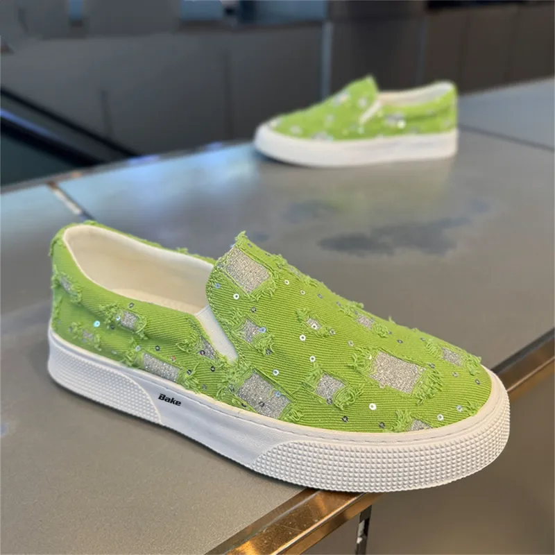 BAKE Anti Slip Wear Resistant Low Top Skateboard Shoes Men's-3