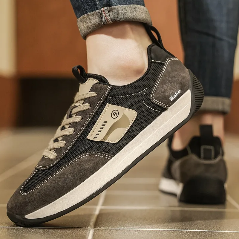 BAKE Shock Absorbers With Slip Resistant And Abrasion Resistant Properties Low Top Casual Shoes Men's-7